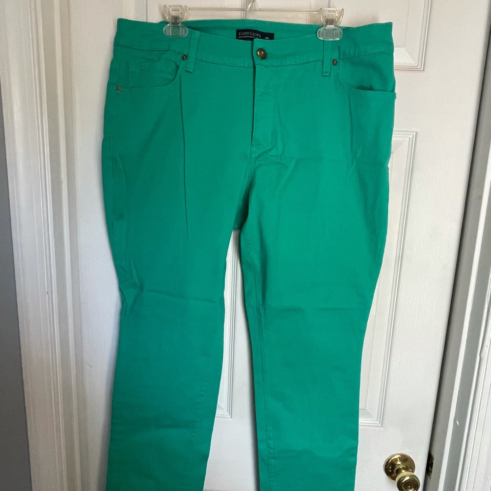 Faded Glory Teal Jeans Size 18W